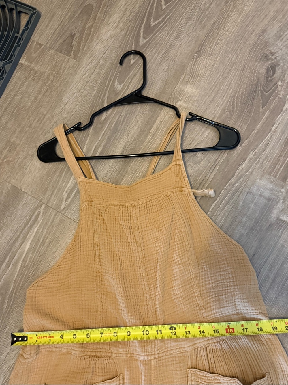 Free People Cyprus Ave Overalls in a golden mustard Wide Leg Cotton Gauze - Picture 8 of 11